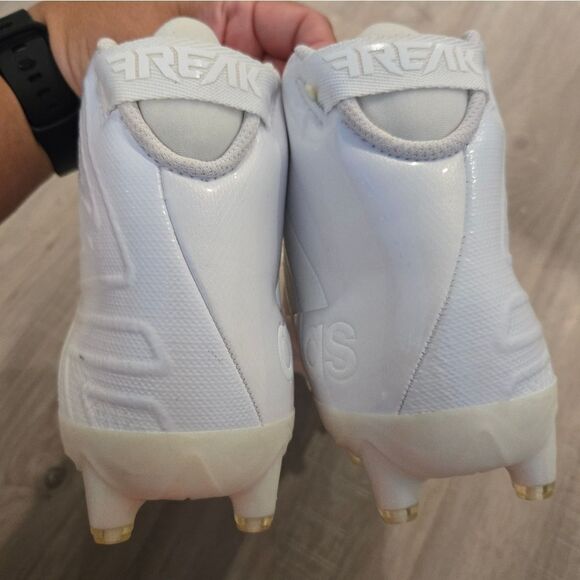 Adidas Men's Freak X Carbon Mid Football Shoe, White/White, 14 US - Picture 10 of 15